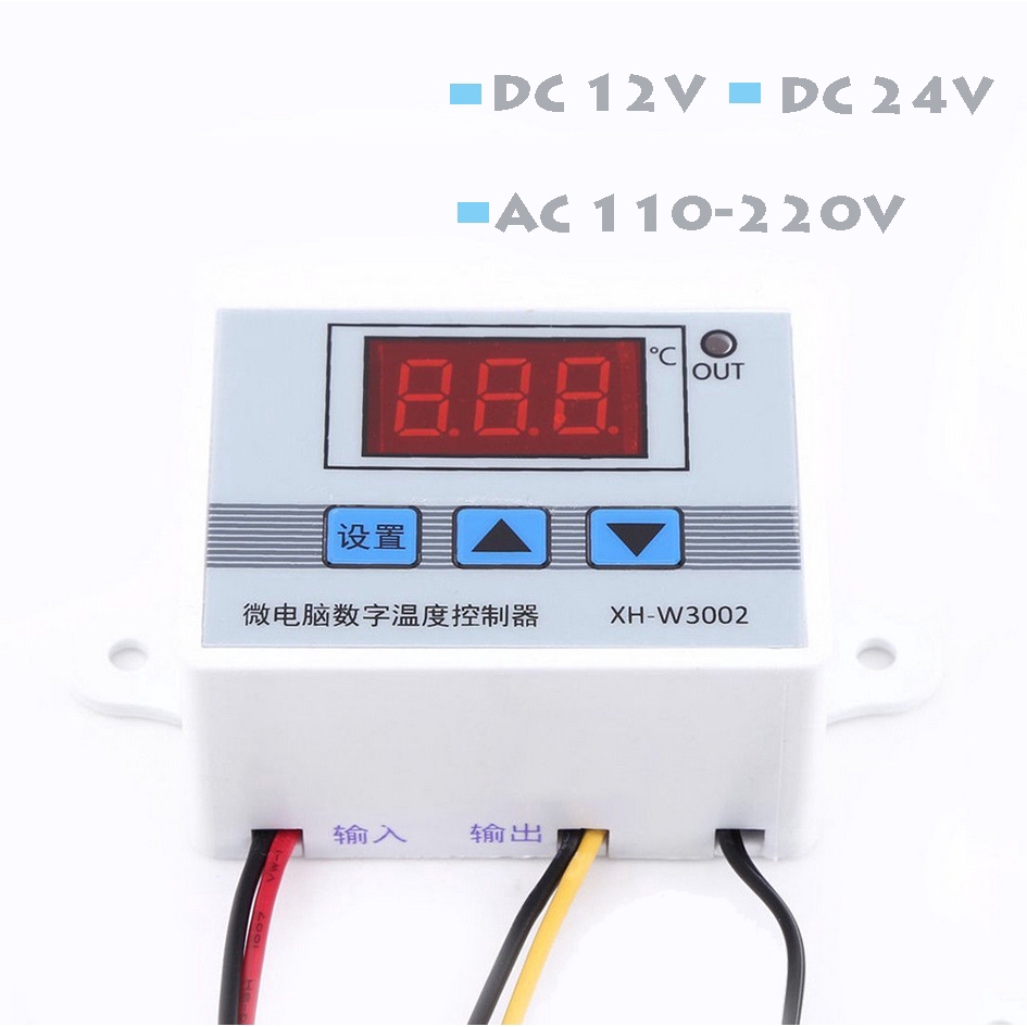 Đồng hồ đo nhiệt độ kỹ thuật số cho máy tính XH-W3002 DC 12V / 24V với đầu dò