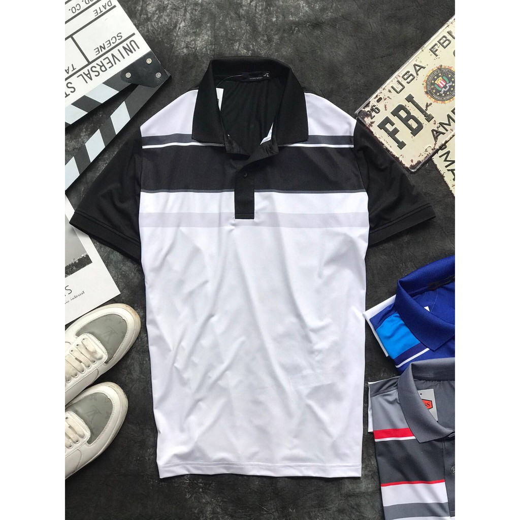 áo thun sport thể thao cổ bẻ ba màu | BigBuy360 - bigbuy360.vn