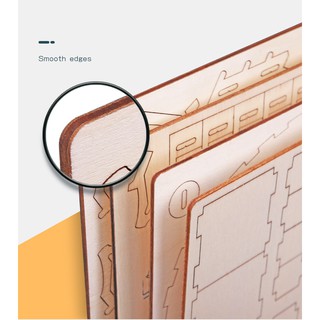 Mô hình trực thăng máy bay gỗ 3D tự lắp ráp