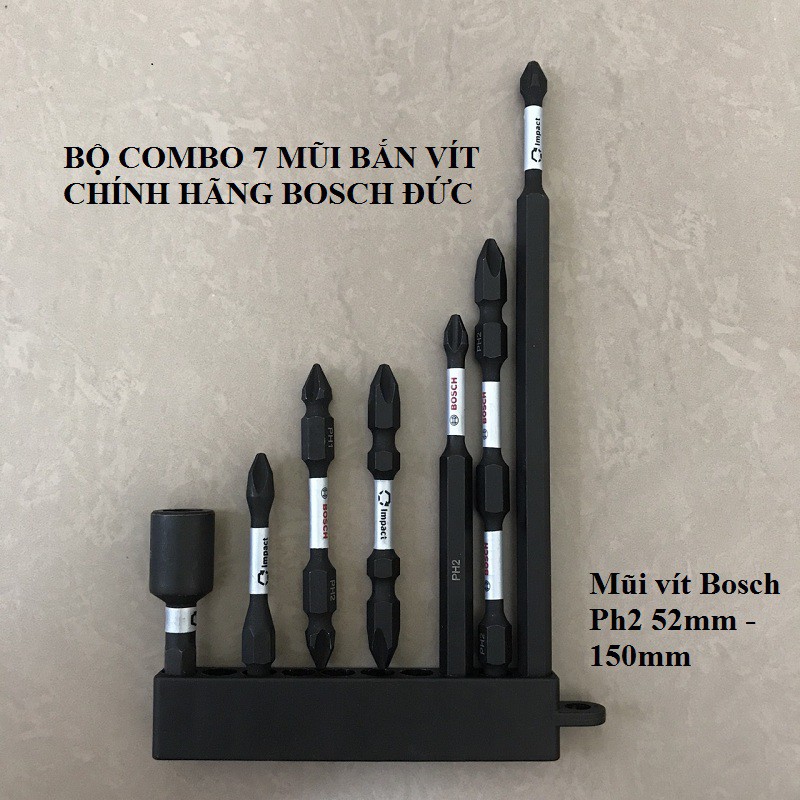 Bộ 8 Mũi Vít Bosch Chính Hãng Có Từ