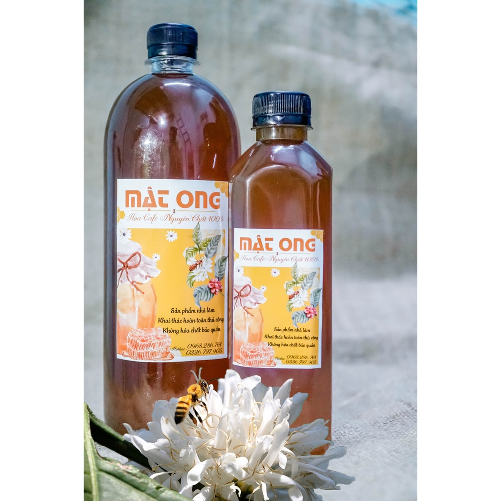 Mật ong hoa cà phê 100% nguyên chất - Khồng chất bảo quản