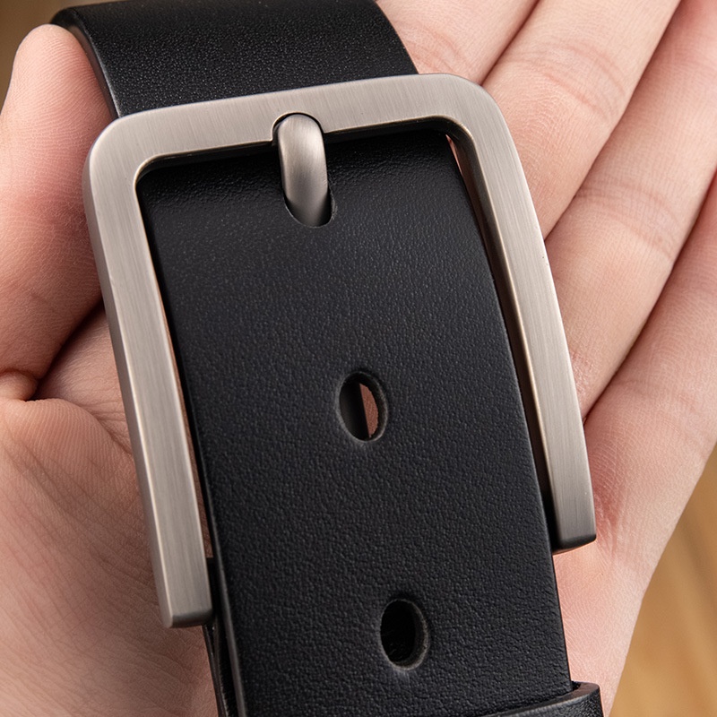 Thắt Lưng Da Thật 100% Khóa Cài Dài Chất Lượng Cao Cho Nam