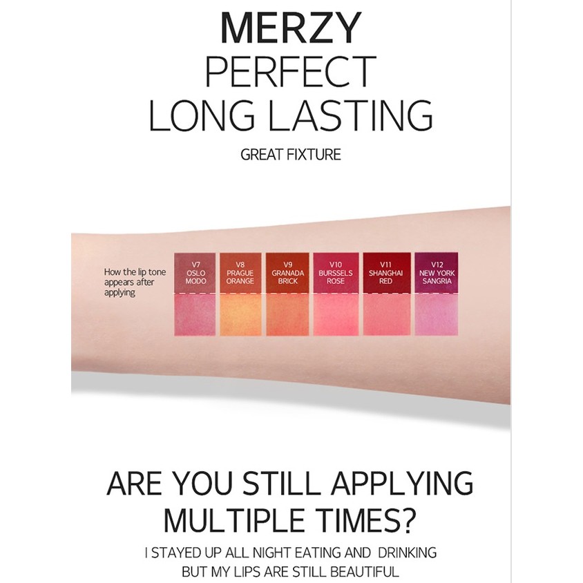 (Hàng Mới Về) Son Tint Merzy The First Velvet Chất Lượng Cao | BigBuy360 - bigbuy360.vn