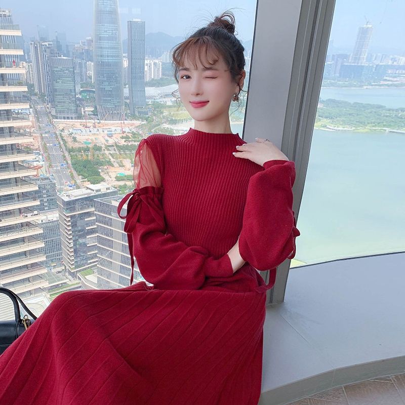 ĐẦM DÁNG SUÔNG TAY DÀI HOT HIT