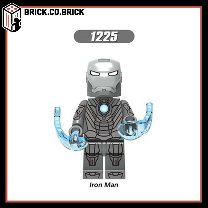 Iron Man Giáp cực đẹp MK50 MK32 Đồ chơi Lắp ráp Siêu Anh Hùng Người Sắt Minifigure Super Hero X0253