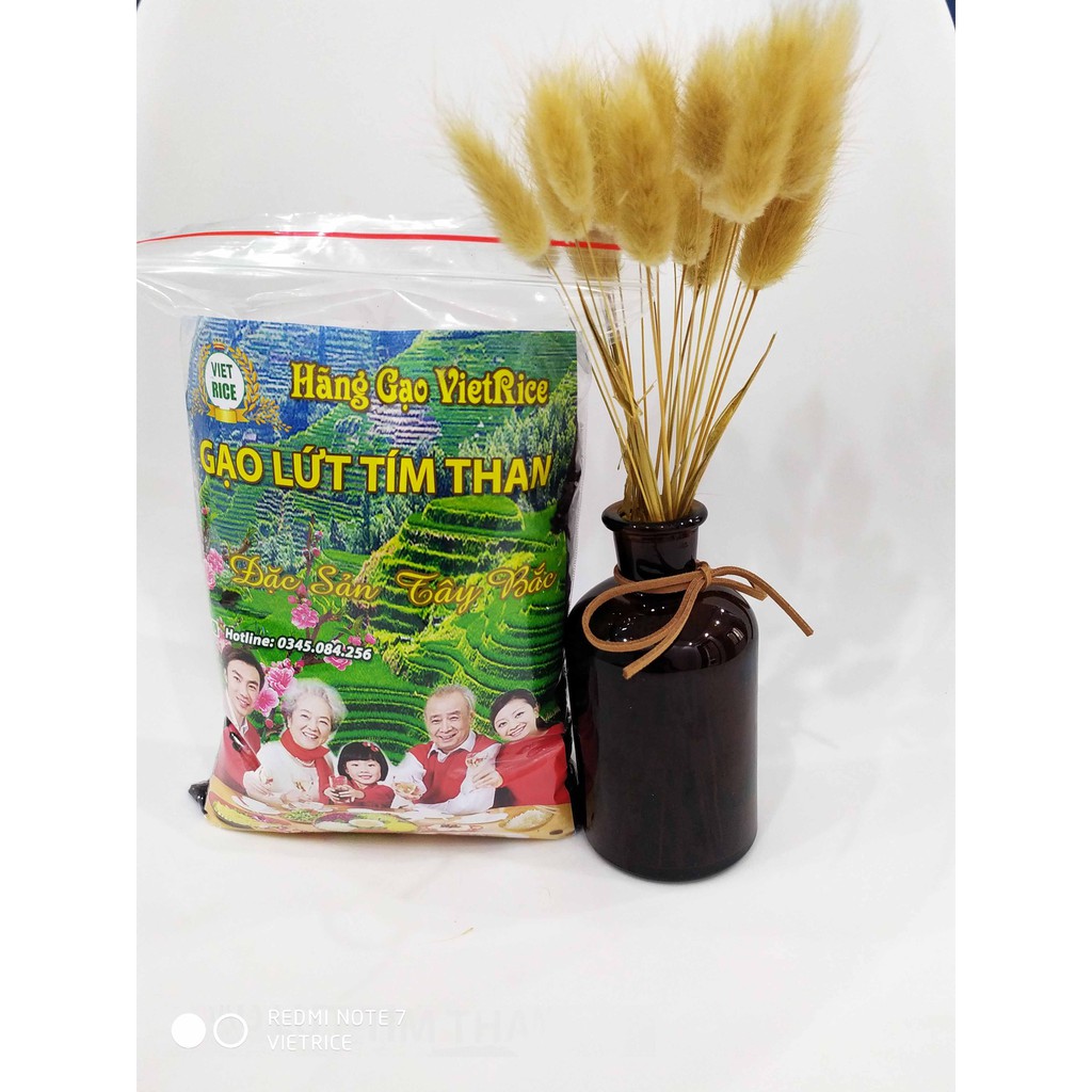 Gạo Lứt Tím Than VietRice, Cơm Mềm Dẻo Như Xôi , Hương thơm ngào ngạt, 1 Kg | BigBuy360 - bigbuy360.vn