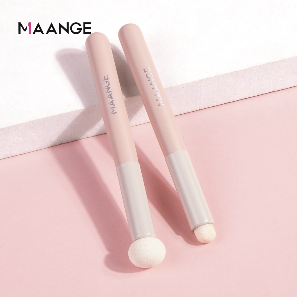 Set 2 Cọ Trang Điểm Mắt & Cọ Môi Hình Nấm Bằng Mút Xốp