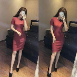 Váy len gân body
