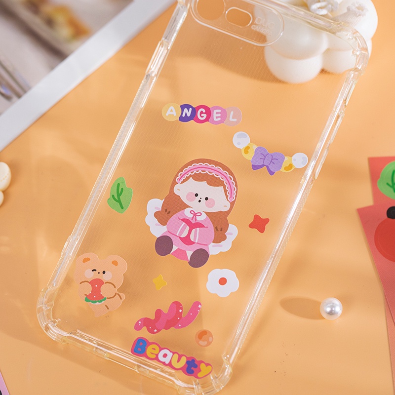 Ông giấy 2 miếng / gói 6 kiểu dán nhân vật hoạt hình tài khoản tay cắt dán tài liệu cơ bản nhãn dán trang trí sáng tạo Qicai series thế giới nhỏ