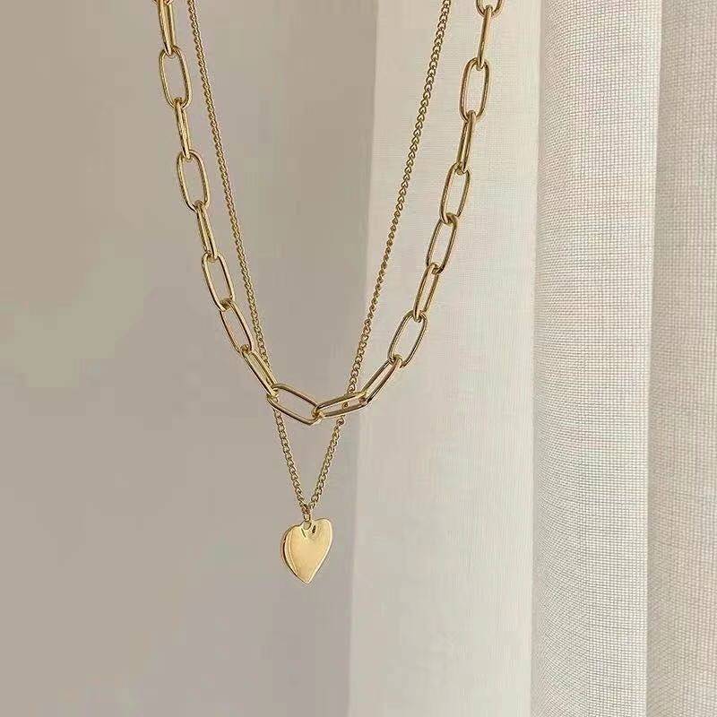  2021 New Love Pendant Double Necklace