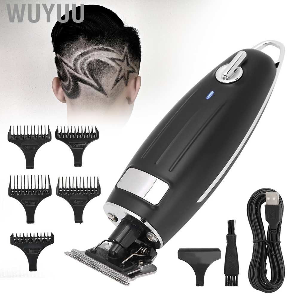 Wuyuu yosicili VGR Electric Hair Clipper USB Charging Trimmer Cutting with Guide Combs