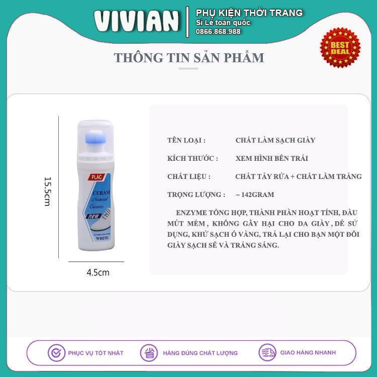 Chai Tẩy Trắng Giày 🧨RẺ VÔ ĐỊCH🧨 Lọ Vệ Sinh Giày, đánh giày không cần giặt, khử nhiễm, loại bỏ ố vàng hiệu quả .