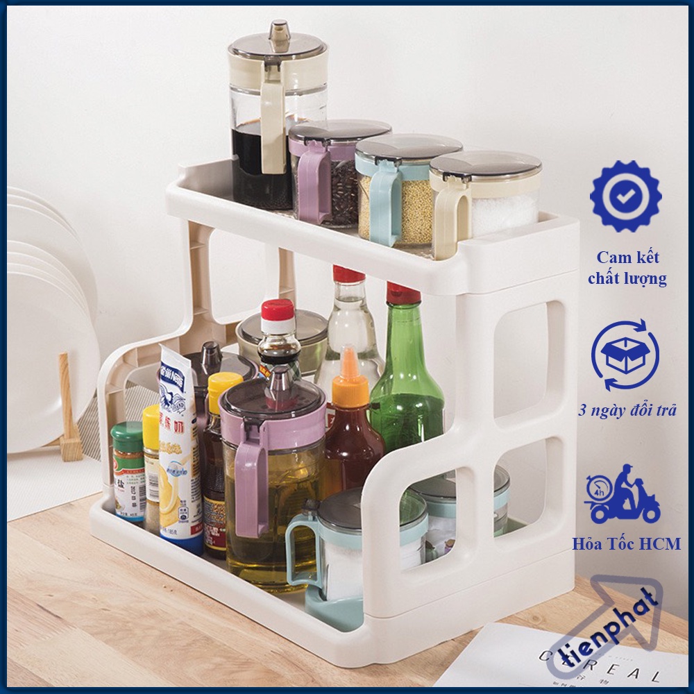 Kệ gia vị , Kệ nhà bếp thông minh đa năng 2 tầng