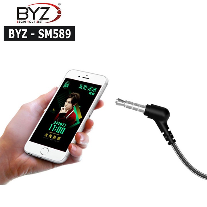 Tai nghe điện thoại có mic BYZ SM589 dành cho andoird và ios