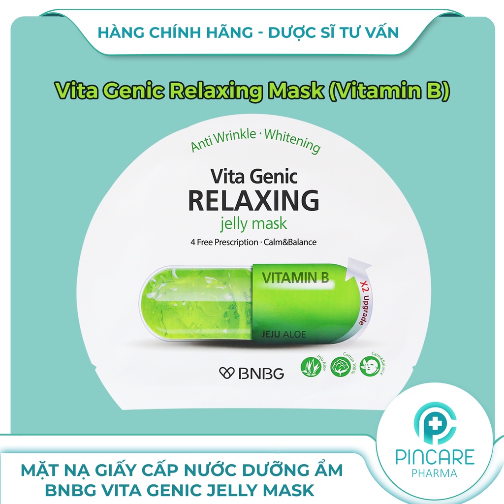Mặt nạ BNBG, Mặt nạ giấy bổ sung Vitamin Vita Genic Jelly Mask BANOBAGI 30ml - Hàng chính hãng - Nhà thuốc PinCare