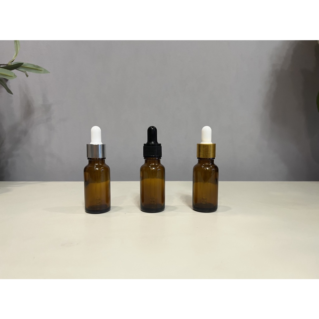 Chai Thủy Tinh NÂU NẮP BÓP 10ml 20ml 30ml 50ml Đựng Serum, Tinh Dầu