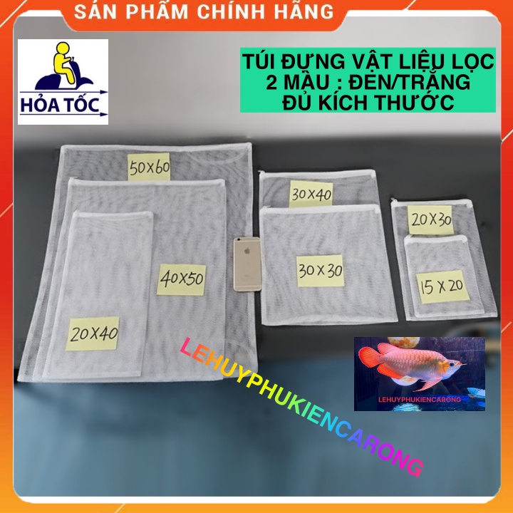 Túi Đựng Vật Liệu Lọc Có khóa Kéo Đủ Kích Thước 15x20cm, 20x30cm, 30x40cm, 40x50cm