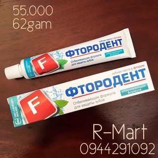 Kem đánh răng ftorodent hương bạc hà của nga