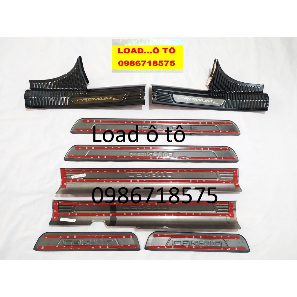 Bộ Ốp Bậc Chân, Nẹp Bước Chân Xe KIA K3 2022 Mẫu Titan Cao Cấp