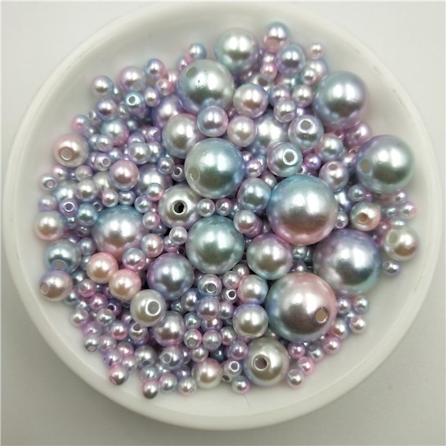 Set 200 hạt ngọc trai giả 4-10mm nhiều màu sắc dùng để làm đồ trang sức thủ công