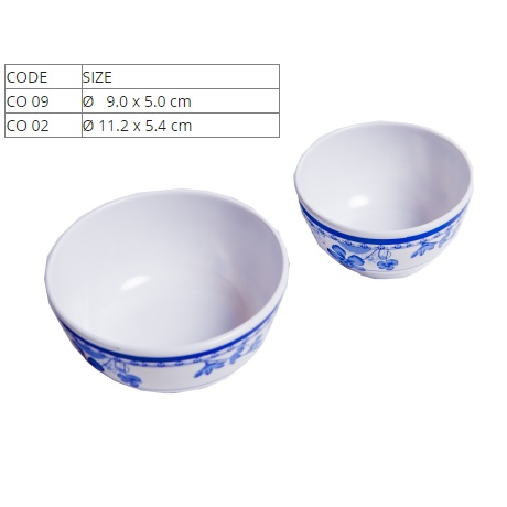 Chén Cơm Chén Chè Nhựa Melamine In Hoa Văn