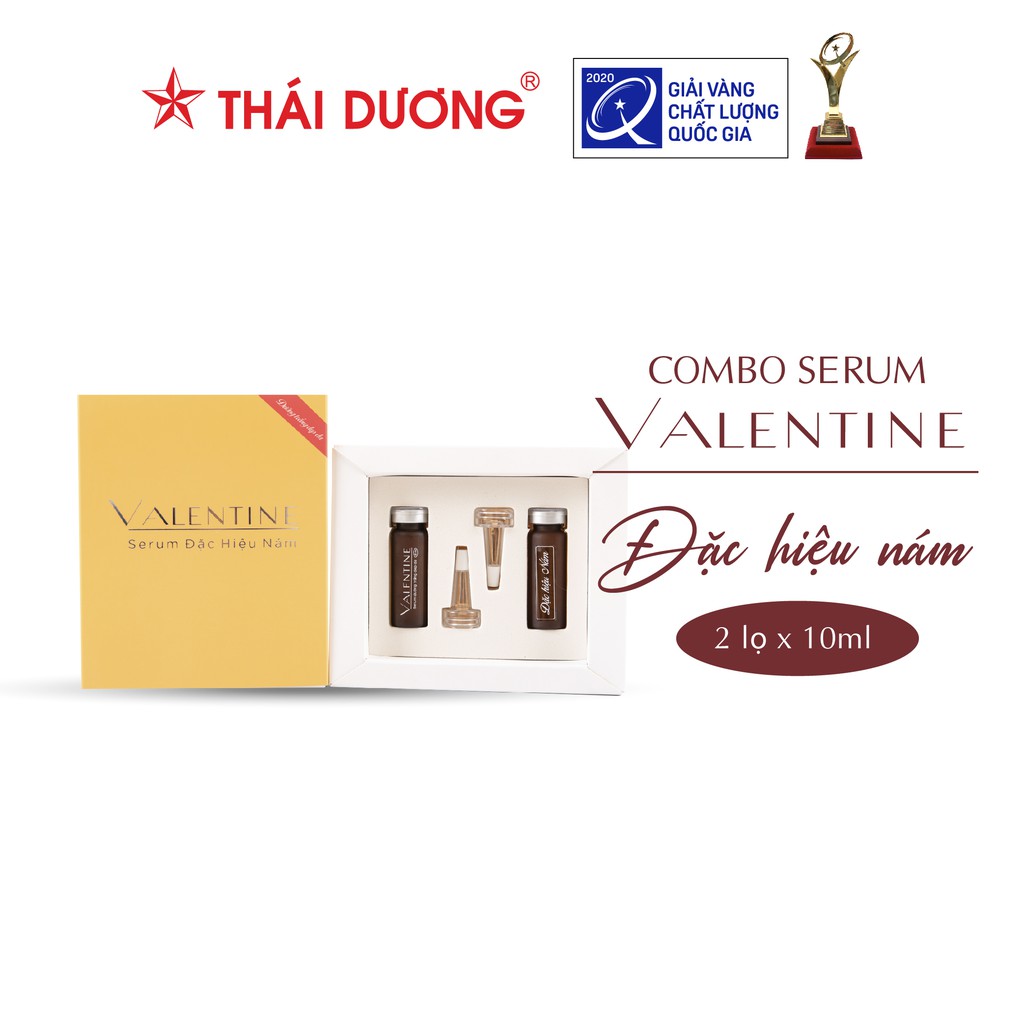 Combo 2 Serum đặc hiệu nám Valentine hộp 2 lọ x 10ml - Sao Thái Dương