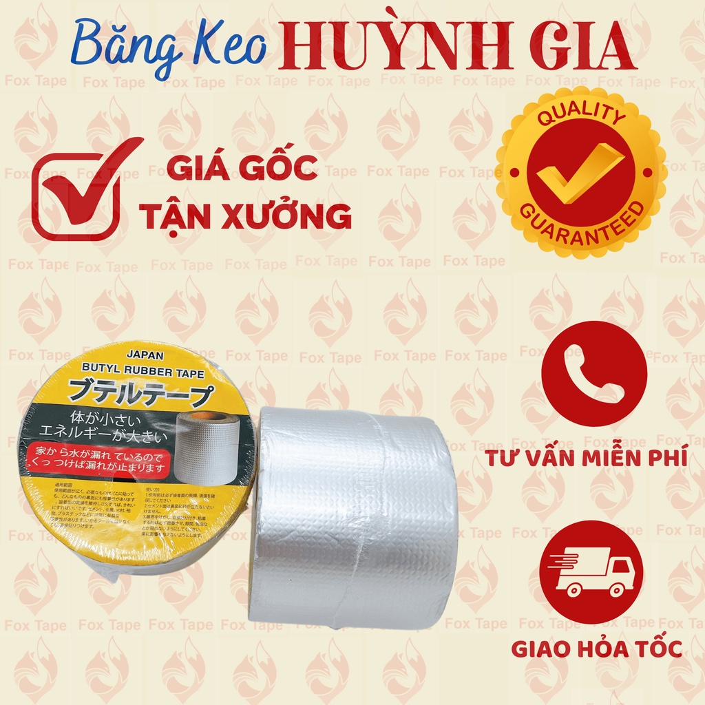Băng Keo Chống Dột, Chống Thấm Mái Nhà Mái Tôn Hàng Nhật 10cm