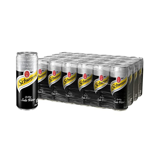 Thùng 24 Lon Nước Giải Khát Schweppes Soda 320ml - Đồ uống Soda pha chế chuyên nghiệp