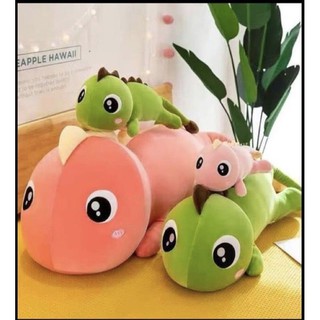 Gấu bông khủng Long mắt lồi đáng yêu size 50cm  gối ôm chất liệu minixo 4 chiều siêu mềm