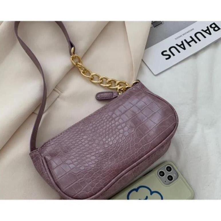 👛ẢNH SHOP CHỤP👛 Túi kẹp nách vân cá sấu phối xích vàng BH 434 | BigBuy360 - bigbuy360.vn