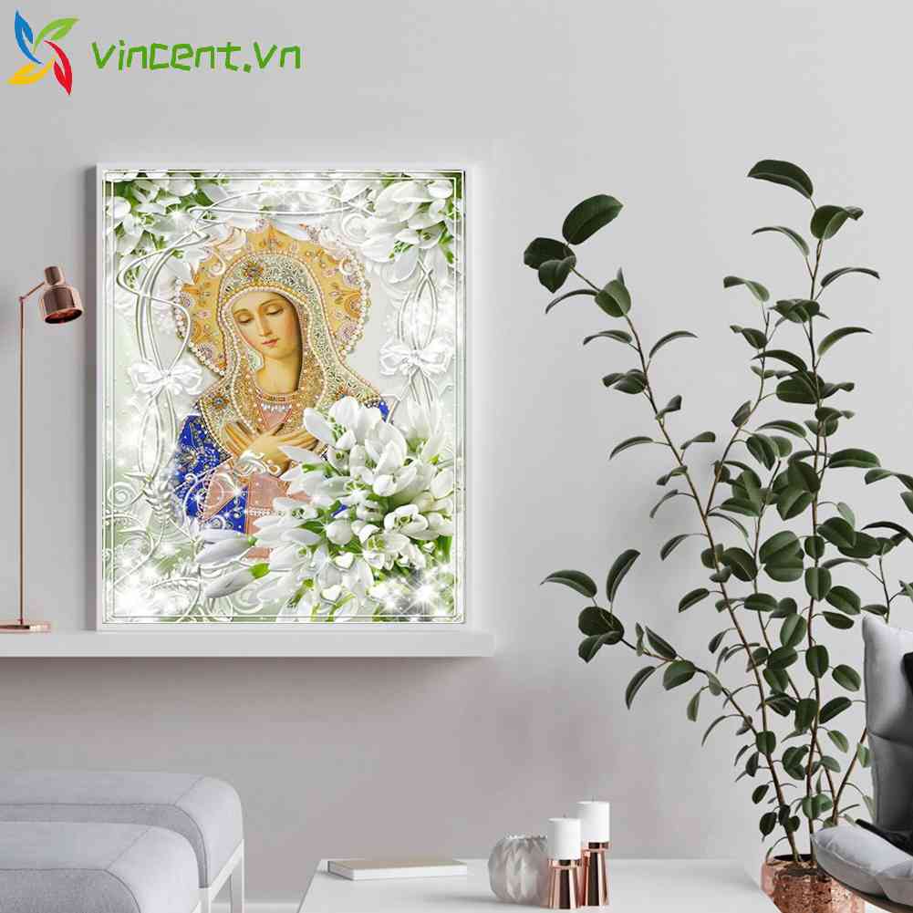 Toàn Bộ Tranh Thêu Chữ Thập 11CT Hình Đức Mẹ