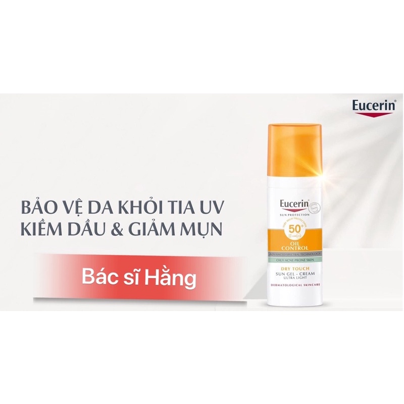 ✅[CHÍNH HÃNG] KEM CHỐNG NẮNG EUCERIN OIL CONTROL 50ml