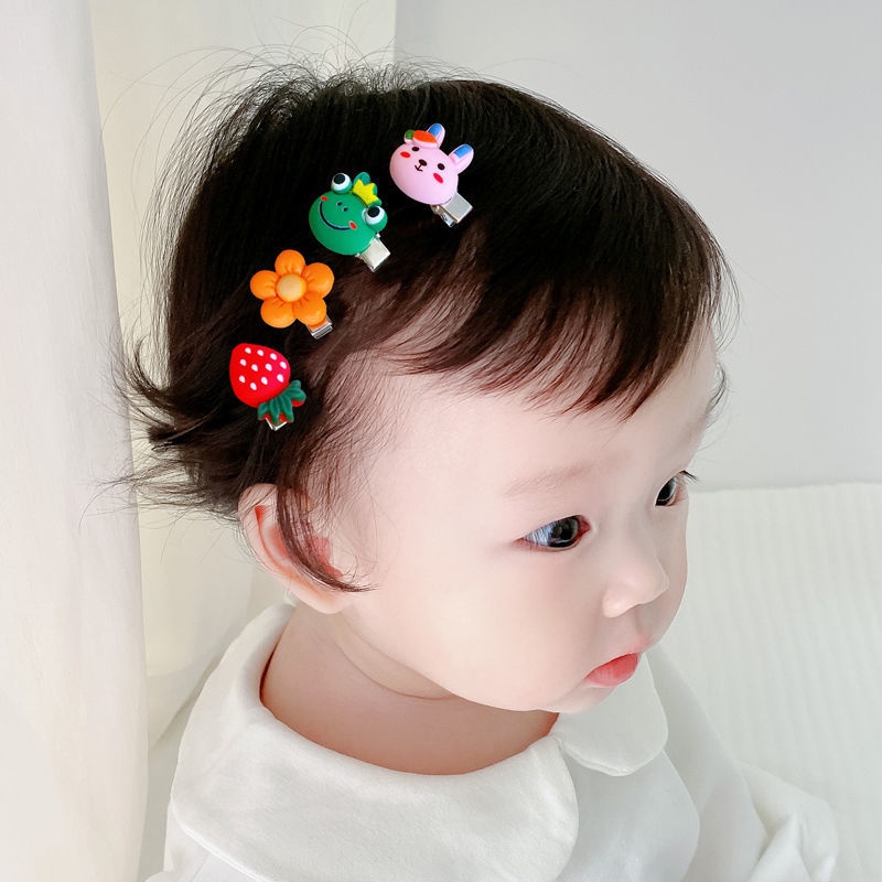 Kẹp Tóc Hình Hoa/Trái Cây Dễ Thương Cho Bé Gái