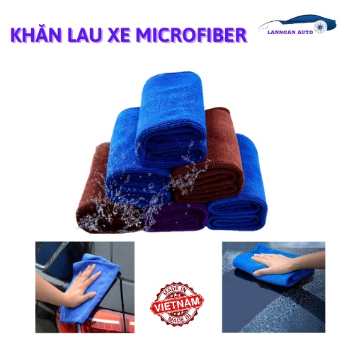 Khăn lau xe ô tô chuyên dụng microfiber siêu thấm không sơ, rối - ảnh sản phẩm 7