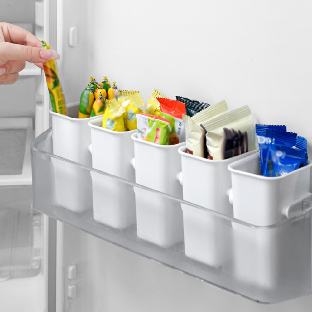 Bộ 2 Hộp Đựng Thực Phẩm Chia Ngăn Tủ Lạnh Tiện Dụng Cho Nhà Bếp