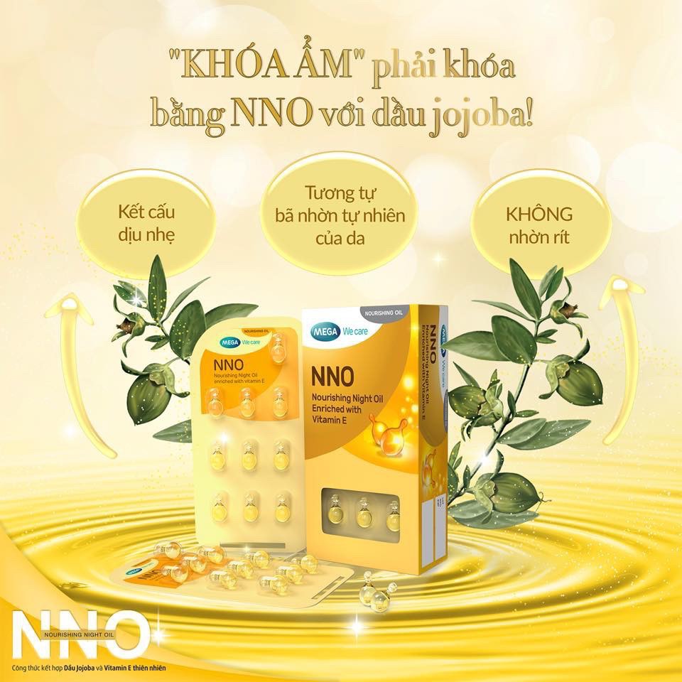 Viên dưỡng da NNO( vitamin E dưỡng da khoá ẩm)