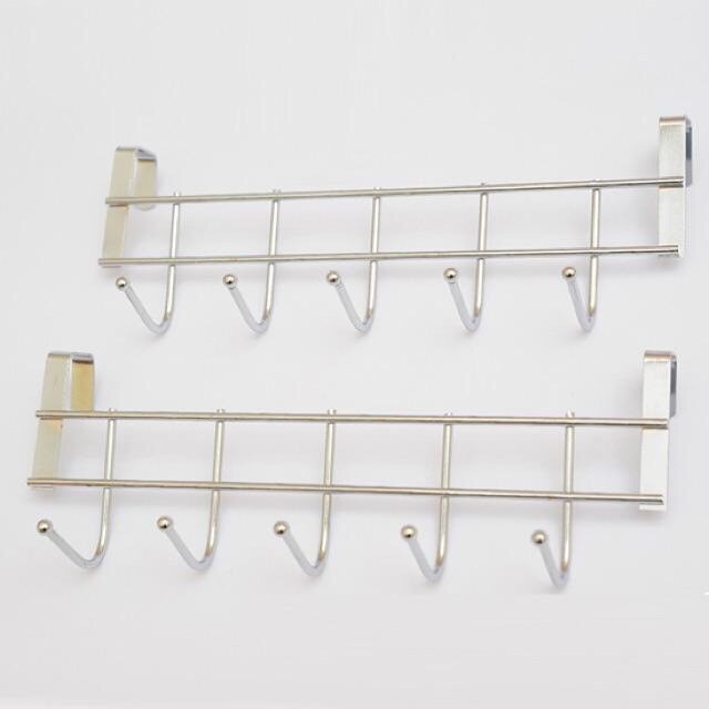 Móc Treo Đồ Gắn Sau Cửa 5 Móc Chất Liệu Inox