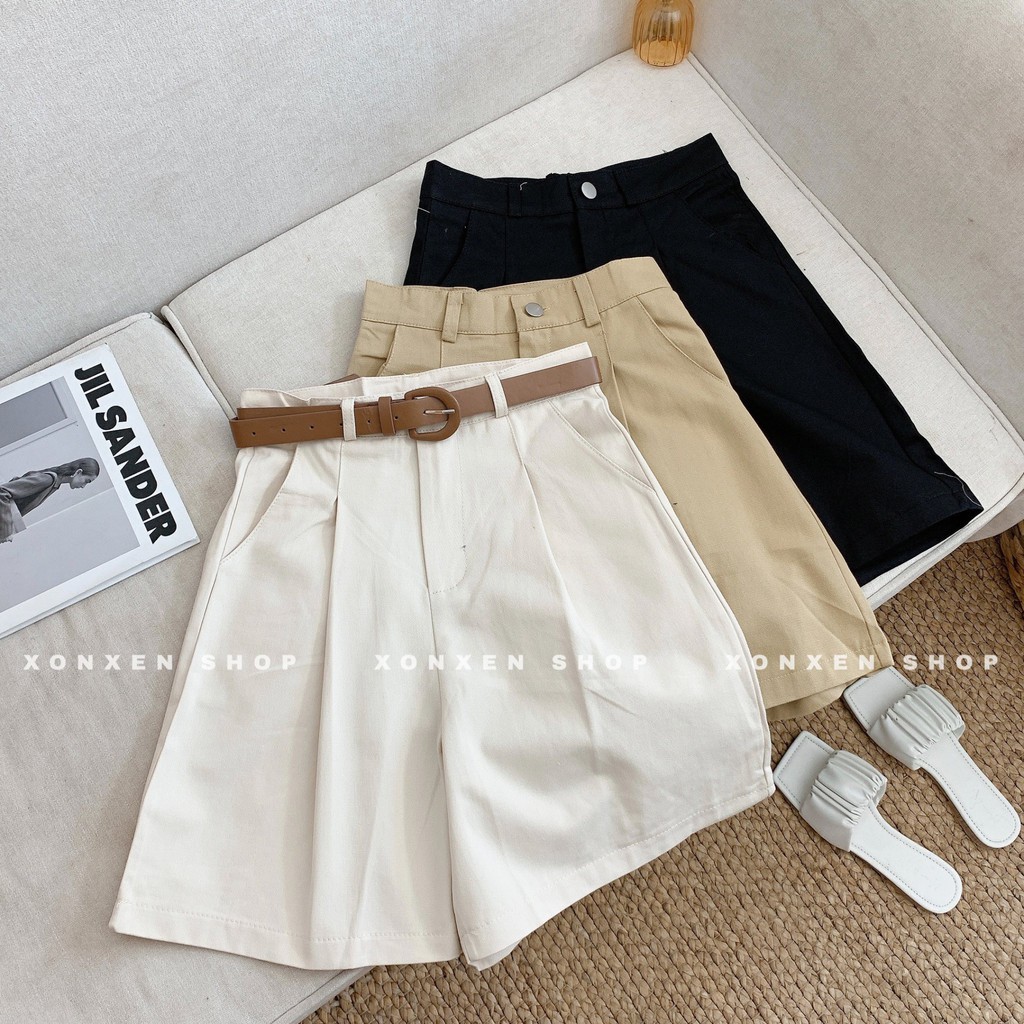 QUẦN SHORT KAKI NỮ Tặng Kèm Nịt Dễ Thương XONXEN SHOP Mã 3305