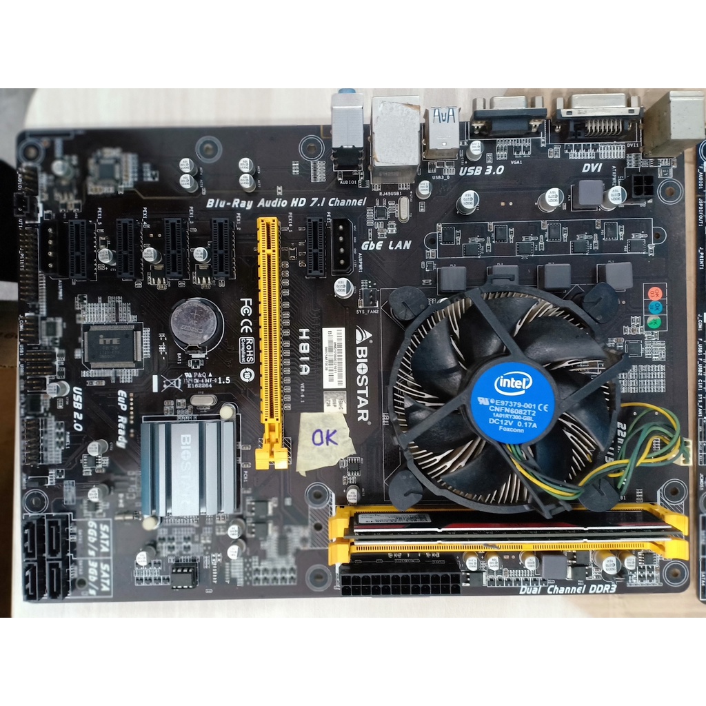 Combo Main đào 6 chân H81 Pro BTC- G3220- Ram 4g