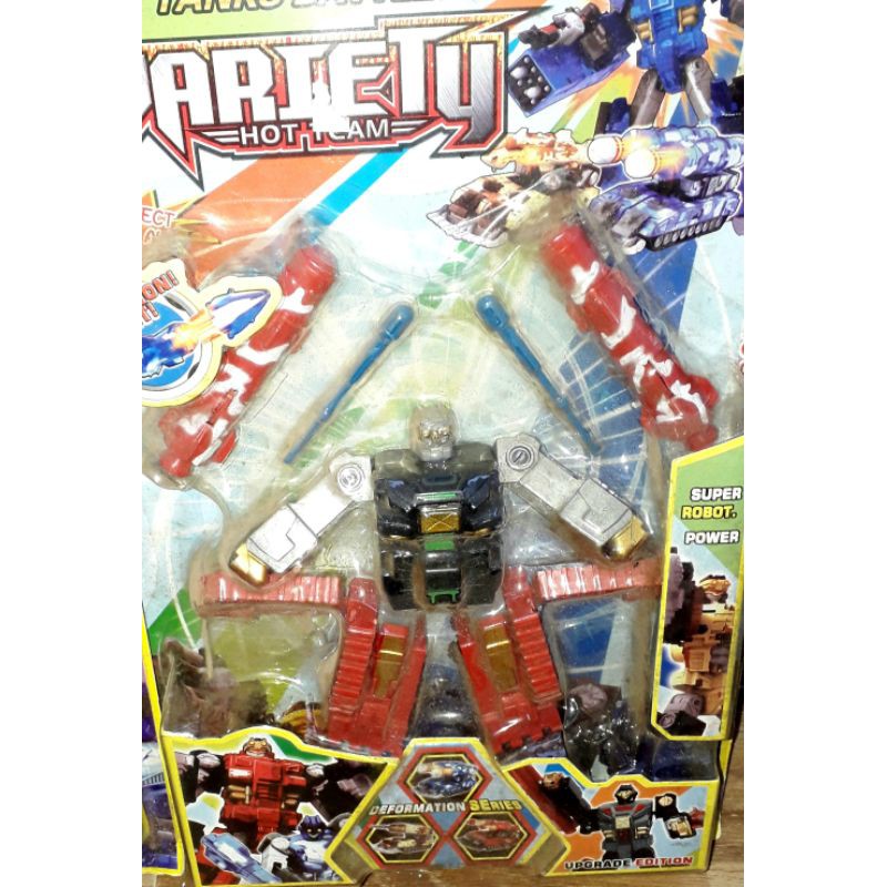 Lắp ráp 1 mô hình xe Tăng biến thành Robot bằng nhựa