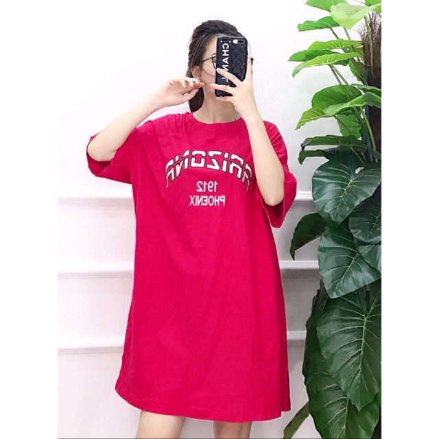 Đầm thun thụng oversize thêu hàng Aaat TQXK