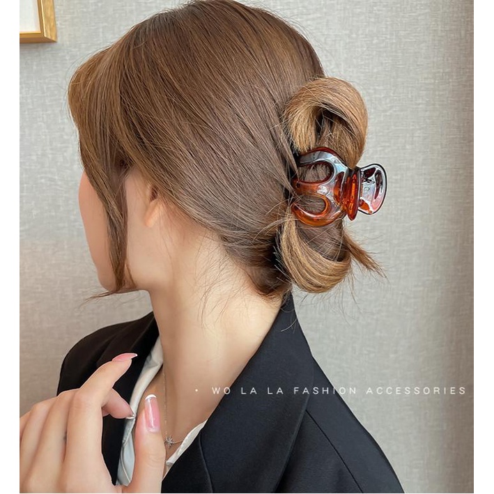 Kẹp tóc màu tùy chọn hình cá mập phong cách Hàn Quốc cho nữ