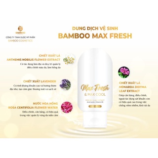 💥Mẫu mới💥DUNG DỊCH VỆ SINH MAX FRESH BAMBOO