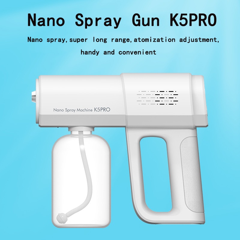 [MẪU MỚI-CHÍNH HÃNG] Máy Xịt Khử Khuẩn NANO K5 PRO Cầm Tay 8 Đèn Led - Máy Phun Sát Khuẩn Cầm Tay NANO K5 PRO | BigBuy360 - bigbuy360.vn