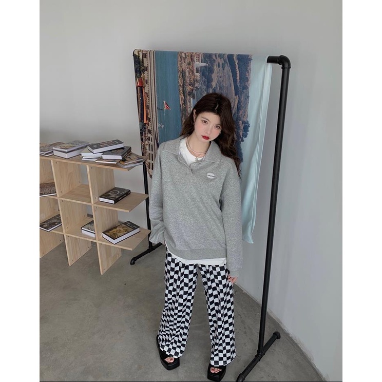 Áo tay dài cổ bẻ/ Chân váy ngắn phong cách Hàn Quốc thời trang mới dành cho nữ