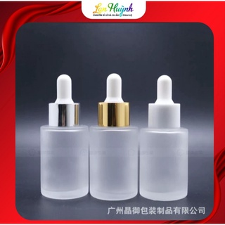 Serum mờ tròn vai ngang khoen xi vàng 20ml 30ml,đựng mỹ phẫm