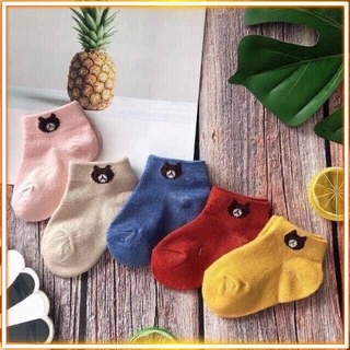 Combo 3 đôi tất gấu trẻ em, tất gấu cho bé