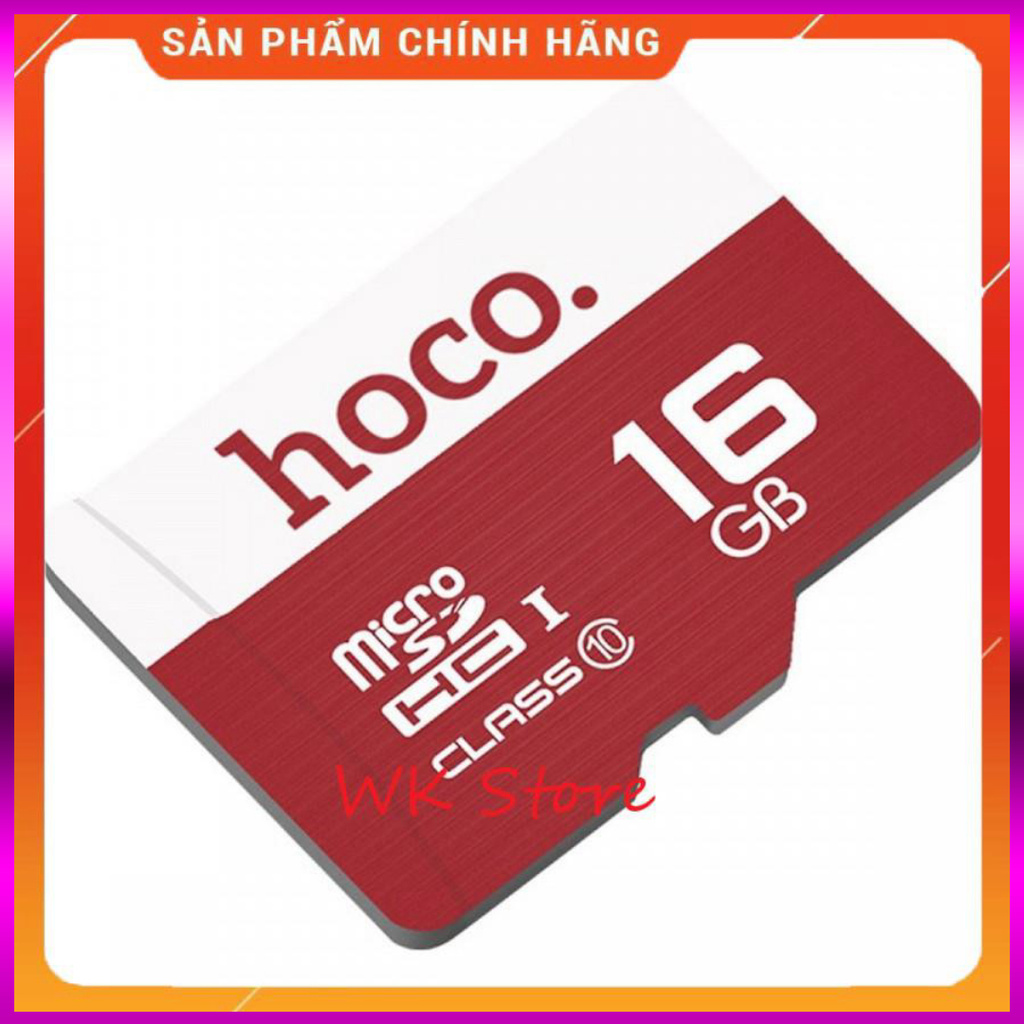 Thẻ nhớ Hoco 16Gb Class 10 tốc độ cao (hàng chính hãng, BH 1 năm) Puki shop