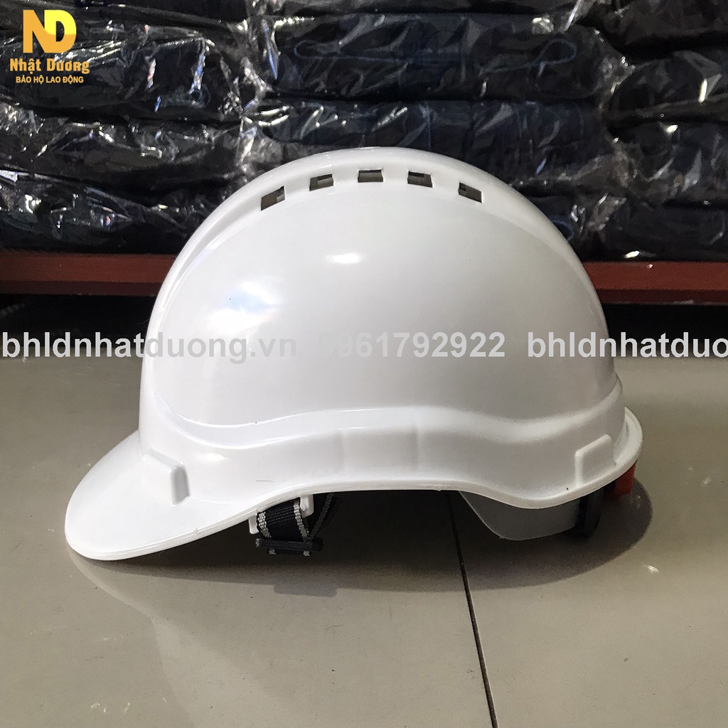 Nón bảo hộ lao động có lỗ thông hơi thoát khí - BB N011