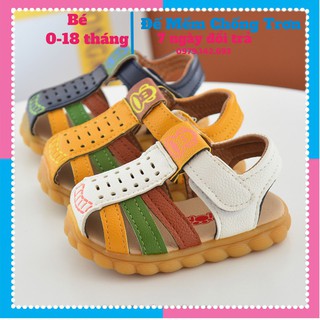 [Hàng Sịn 100%] Sandal tập đi,dép tâp cho bé trai và bé gái đế chống trơn trượt